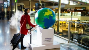 Flughafen Heathrow: Duftender Globus – wahre Attraktion